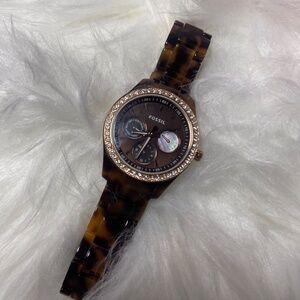 Fossil Faux Tortoise Shell Watch